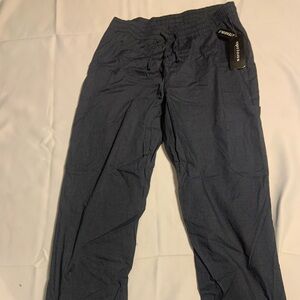 Women's Casual Drawstring Pants - Navy Blue